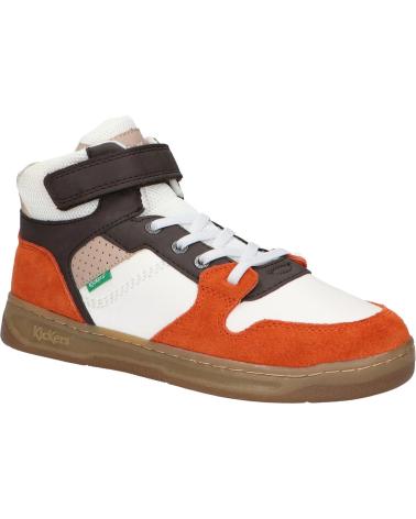 Deportivas KICKERS  de Niño 972790-30 KICKADO  93 MARRON BLANC