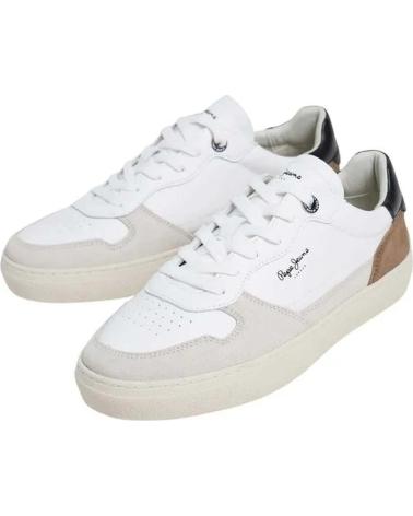 Scarpe sport PEPE JEANS  per Uomo PMS00019-802 CAMDEN NATURE M  OPTIC WHITE