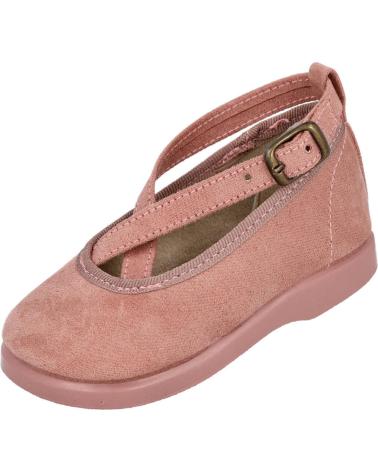 Zapatos L&R SHOES  de Niña LR SHOES 111 MERCEDITAS DE NINA CON TIRAS CRUZADAS  ROSA