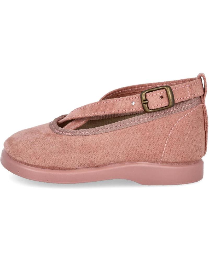 Zapatos L&R SHOES  de Niña LR SHOES 111 MERCEDITAS DE NINA CON TIRAS CRUZADAS  ROSA