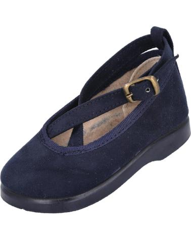 Zapatos L&R SHOES  de Niña LR SHOES 111 MERCEDITAS DE NINA CON TIRAS CRUZADAS  AZUL