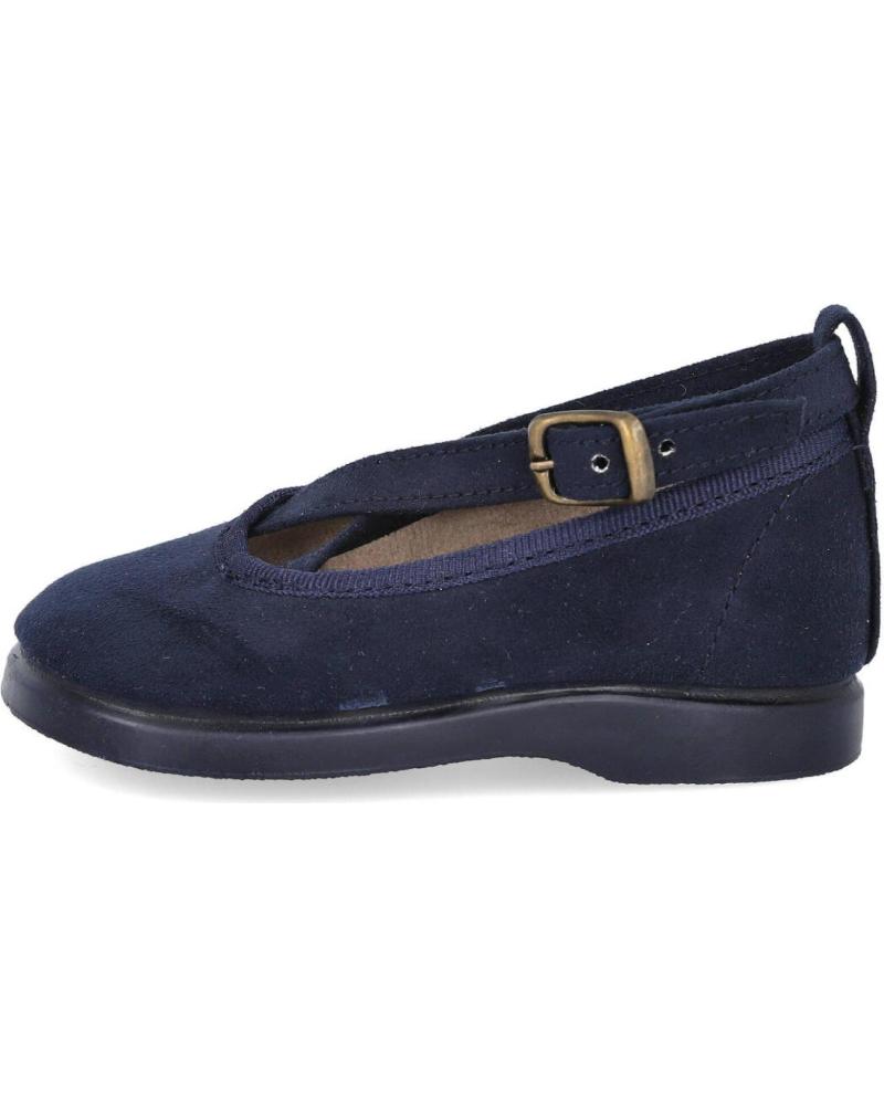 Zapatos L&R SHOES  de Niña LR SHOES 111 MERCEDITAS DE NINA CON TIRAS CRUZADAS  AZUL
