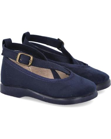 Zapatos L&R SHOES  de Niña LR SHOES 111 MERCEDITAS DE NINA CON TIRAS CRUZADAS  AZUL