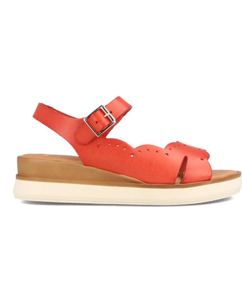 Sandales MARILA  pour Femme SANDALIAS PARA MUJER CON CUNA EN PIEL BERTA CARMIN  ROJO