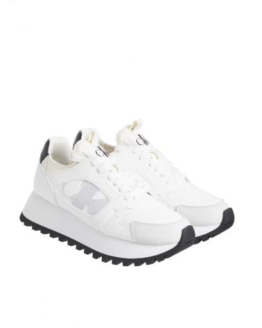 Scarpe sport CALVIN KLEIN  per Donna ZAPATILLAS RUNNER LOW LACEUP MIX NBS  BLANCO
