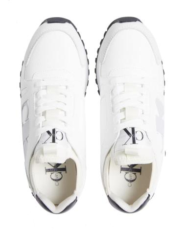 Scarpe sport CALVIN KLEIN  per Donna ZAPATILLAS RUNNER LOW LACEUP MIX NBS  BLANCO