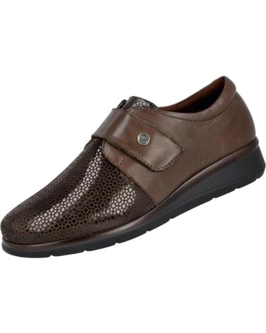 Chaussures PITILLOS  pour Femme 10010 ZAPATOS PLANOS CON VELCRO  MARRON