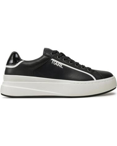 Scarpe sport KARL LAGERFELD  per Uomo KRONOS LO LACE LTHR KL54020  NEGRO