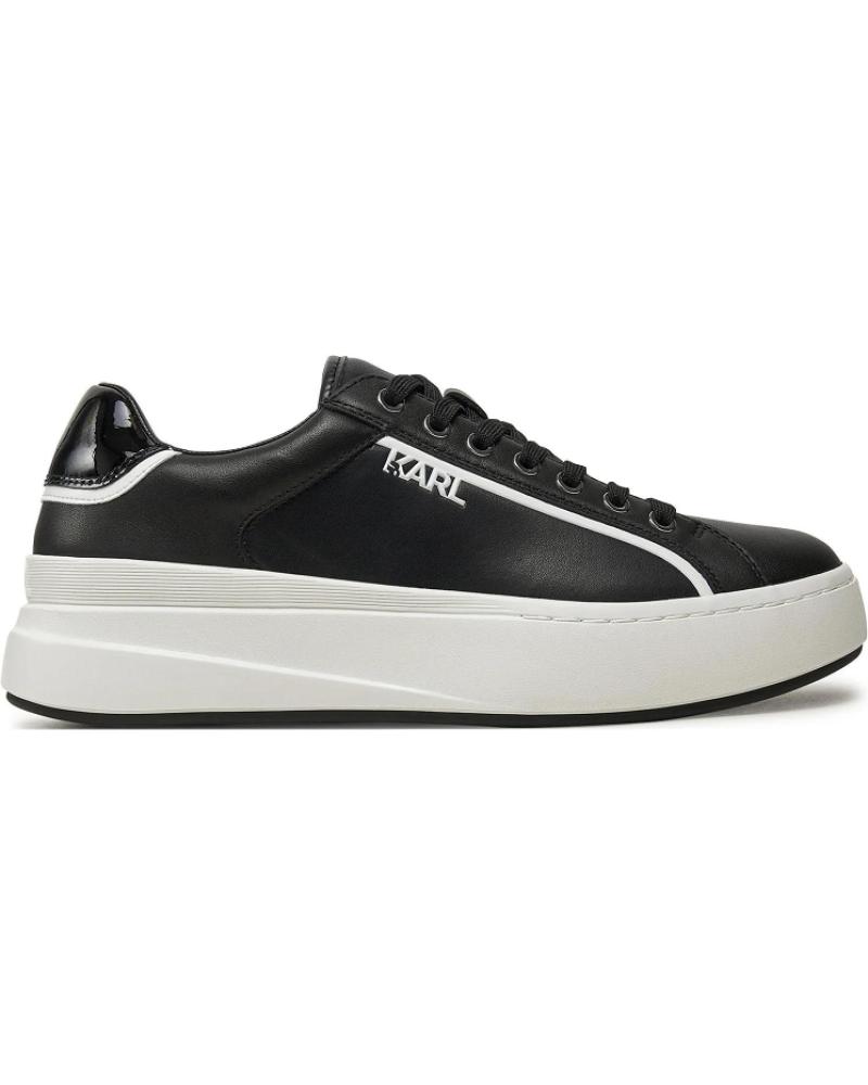 Scarpe sport KARL LAGERFELD  per Uomo KRONOS LO LACE LTHR KL54020  NEGRO