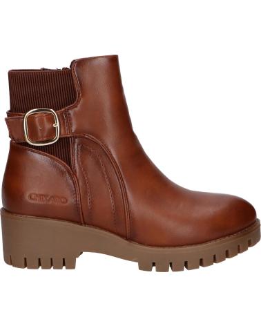 CHIKA10 BOTINES MUJER MODELO CARNAVALES 07 COLOR MARRON CUERO