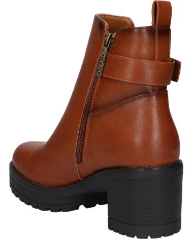 CHIKA10 BOTINES MUJER MODELO PILAR 24 COLOR MARRON CUERO