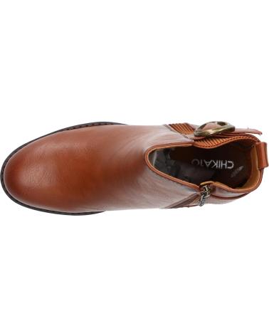 CHIKA10 BOTINES MUJER MODELO PILAR 24 COLOR MARRON CUERO