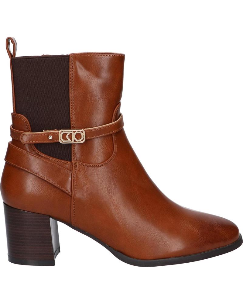 CHIKA10 BOTINES MUJER MODELO CAYETANA 03 COLOR MARRON CUERO