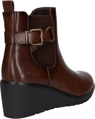 Bottines CHIKA10  pour Femme CLAKISA 01  MARRON-BROWN