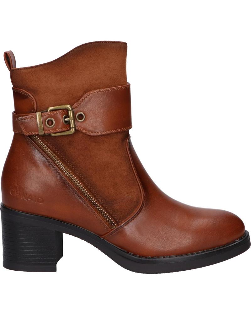 CHIKA10 BOTINES MUJER MODELO 157679 COLOR MARRON CUERO