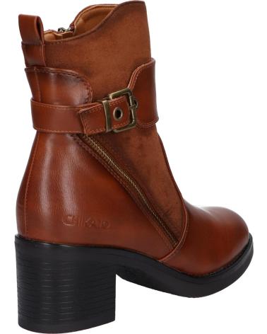 CHIKA10 BOTINES MUJER MODELO 157679 COLOR MARRON CUERO