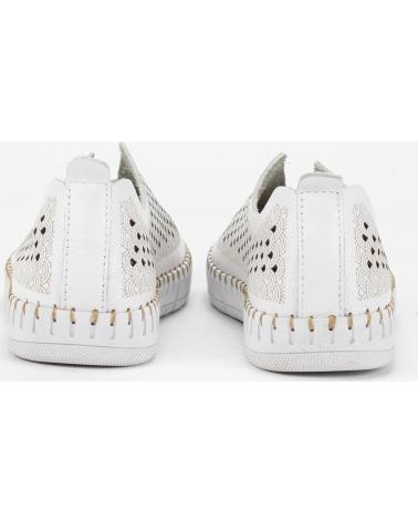 THE HAPPY MONK ZAPATILLAS CASUAL SLIP-ON PERFORADAS BLANCAS BLANCO