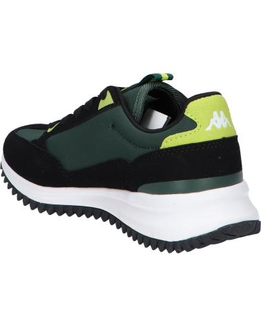 Deportivas KAPPA  de Niño ZAPATILLA NINO AUTHENTIC ARKLOW NEGRA Y VERDE 321U7XW  NEGRO