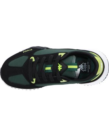Deportivas KAPPA  de Niño ZAPATILLA NINO AUTHENTIC ARKLOW NEGRA Y VERDE 321U7XW  NEGRO