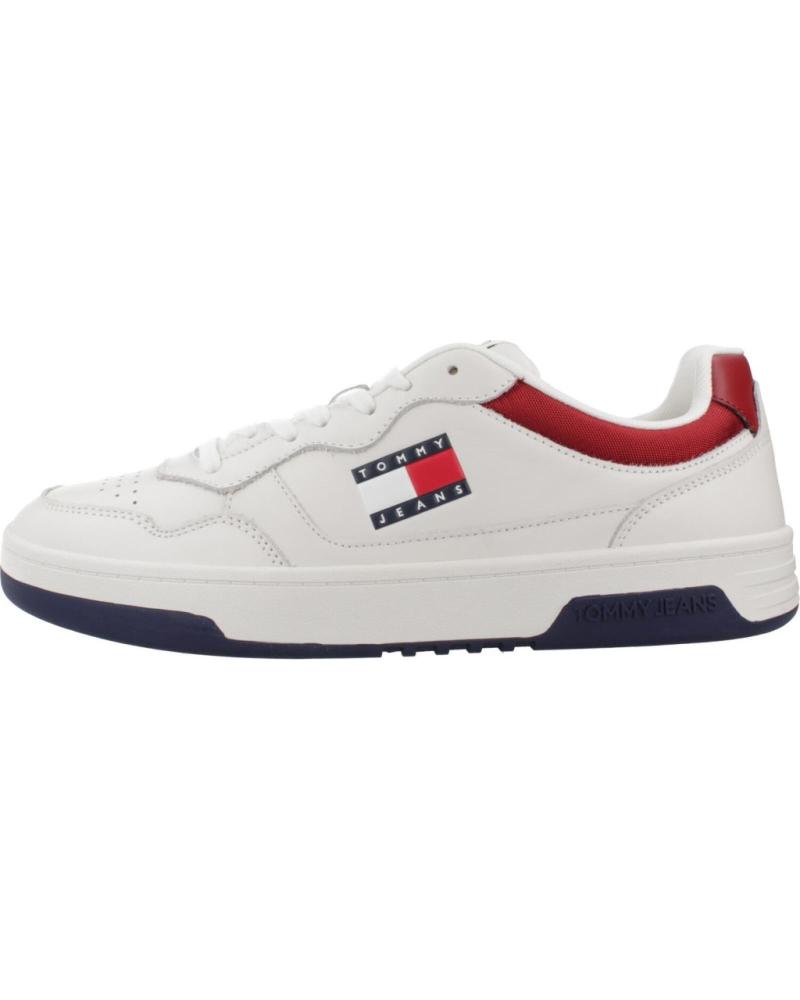 Scarpe sport TOMMY JEANS  per Uomo ZAPATILLAS TJM CUPSOLE LEATHER ESS  BLANCO