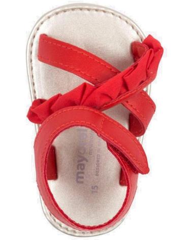 Sandalias MAYORAL  de Niña BEBE 9131  ROJO