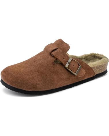 Zapatos NATURAL WORLD  de Mujer y Hombre ZUECO UNISEX 7020U CHIARA DE DE PIEL CON FORRO PELO  CUERO
