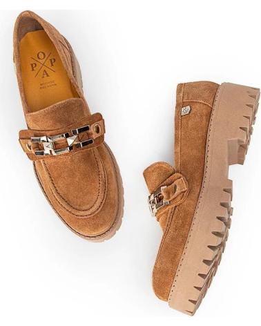 Zapatos POPA  de Mujer MOCASIN DE MUJER SERRAJE MODELO ARDOSA  CUERO