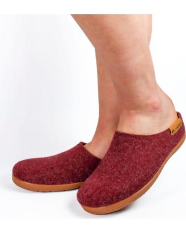 Calzado de casa de Mujer RECYKERS SLIPPER IGLOO BURGUNDY RED