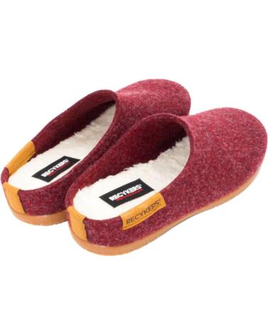 Calzado de casa de Mujer RECYKERS SLIPPER IGLOO BURGUNDY RED