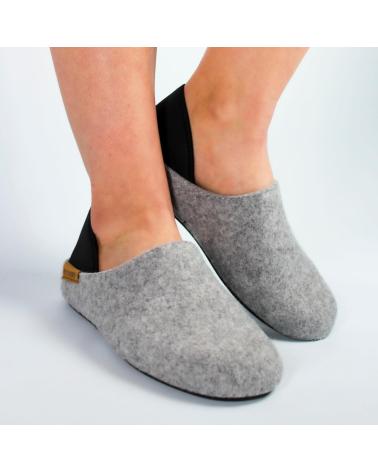 Woman House slipers RECYKERS SLIPPER PNIA GREY WOMAN GRAY