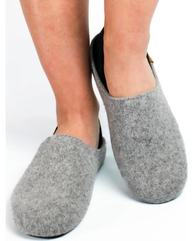 Woman House slipers RECYKERS SLIPPER PNIA GREY WOMAN GRAY