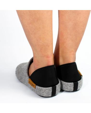Woman House slipers RECYKERS SLIPPER PNIA GREY WOMAN GRAY