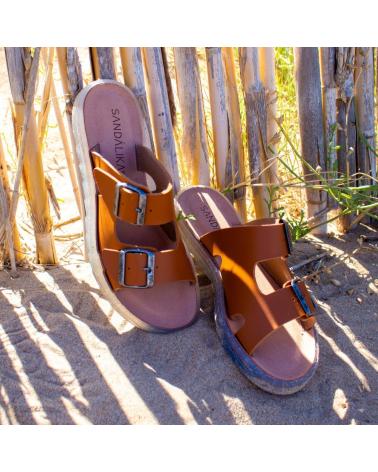 Sandalias de Mujer RECYKERS SANDALIKA RECYCLED VEGAN SIA TAN