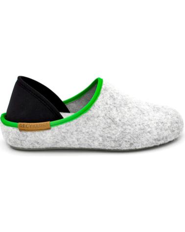 Woman House slipers RECYKERS SLIPPER PNIA COLORS GREY-GRASS GRAY GRASS
