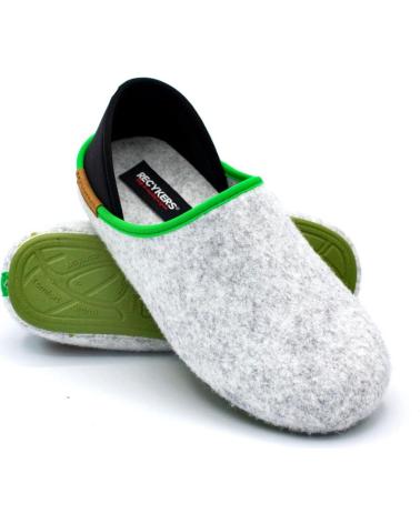 Woman House slipers RECYKERS SLIPPER PNIA COLORS GREY-GRASS GRAY GRASS