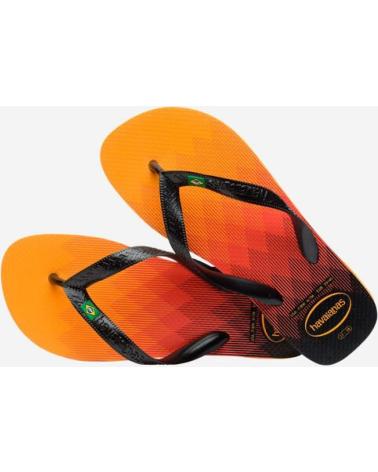 Chinelos de Homem HAVAIANAS CHANCLAS HAV BRASIL FRESH ORANGE CITRUS
