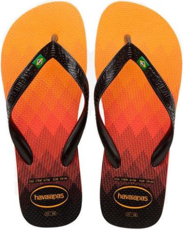 Chinelos de Homem HAVAIANAS CHANCLAS HAV BRASIL FRESH ORANGE CITRUS