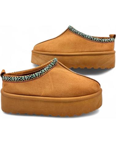 Clogs TIMBOS  für Damen BABUCHA PLATAFORMA DE MUJER CAMEL 130888  MARRóN