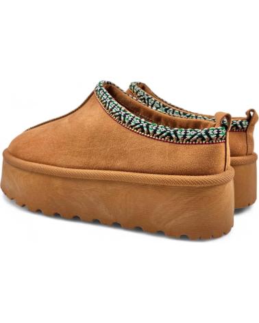 Clogs TIMBOS  für Damen BABUCHA PLATAFORMA DE MUJER CAMEL 130888  MARRóN