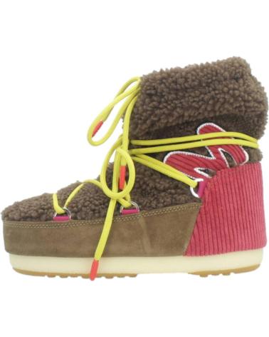 Woman Mid boots MOON BOOT BOTINES MUJER MODELO MB LIGHT M PATCH SHEAR COLOR MARRON BRW  BRWNRD