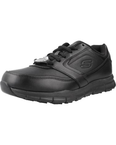 SKECHERS ZAPATILLAS NAMPA WYOLA NEGRO 77235EC-BLK CALZADO TRABAJO MUJ NAN
