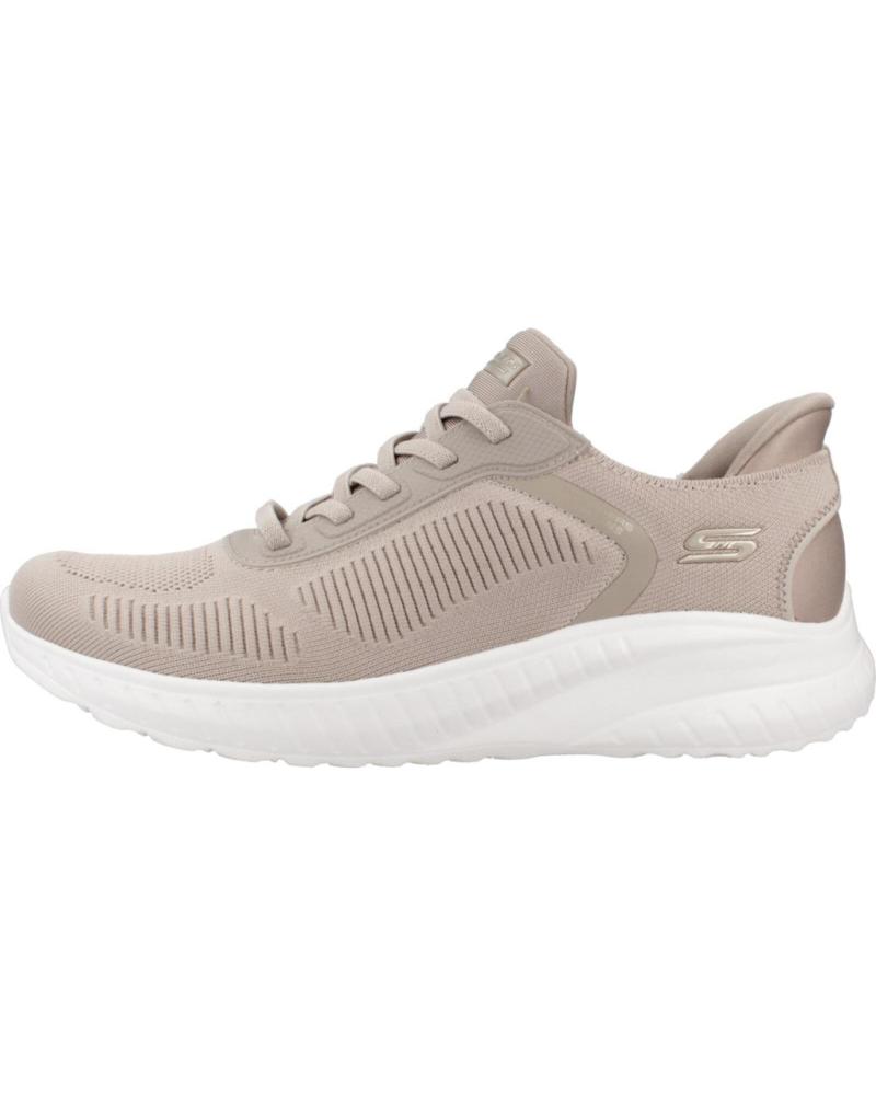 SKECHERS SNEAKERS BOBS SQUAD CHAOS MUJER TAUPE MARRóN