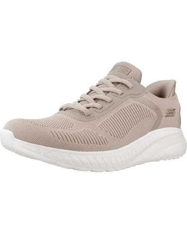 SKECHERS SNEAKERS BOBS SQUAD CHAOS MUJER TAUPE MARRóN