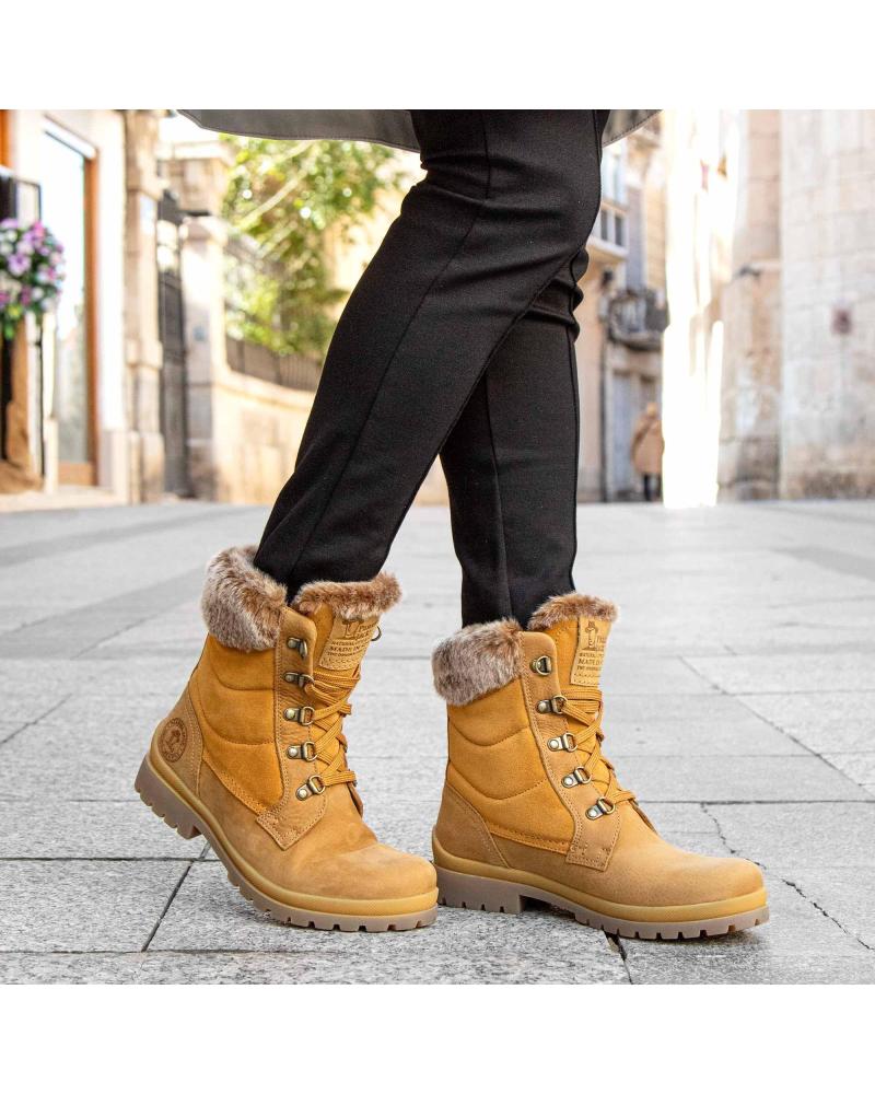 Botas De Mujer PANAMA JACK TUSCANI B33 OCRE AMARILLO
