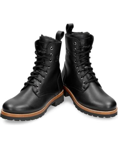 Botines PANAMA JACK  de Mujer FRISIA B11 PIEL NEGRA  NEGRO