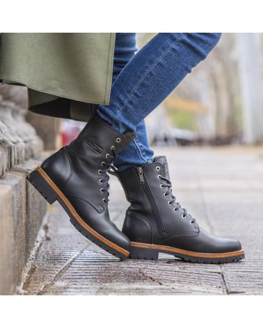 Botines PANAMA JACK  de Mujer FRISIA B11 PIEL NEGRA  NEGRO