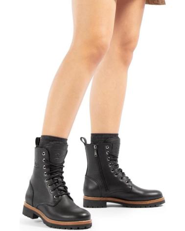 Botines PANAMA JACK  de Mujer FRISIA B11 PIEL NEGRA  NEGRO