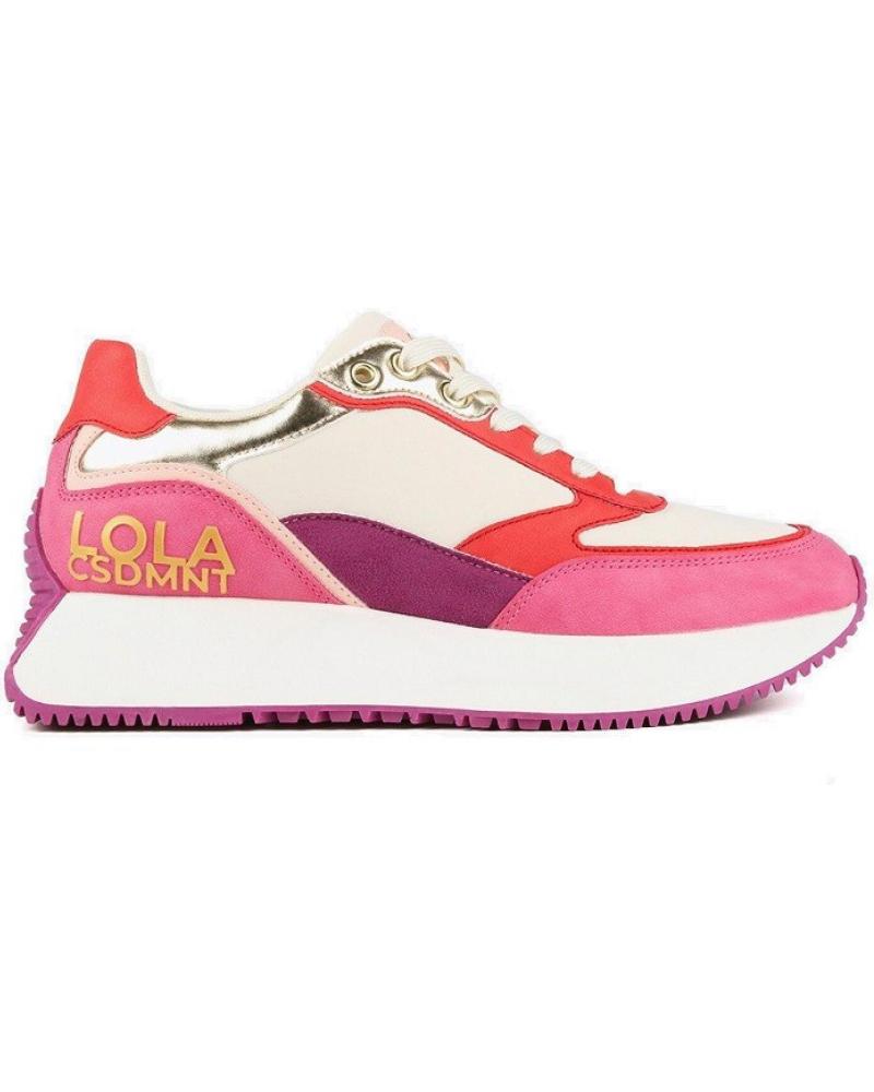 Zapatillas deporte LOLA CASADEMUNT  de Mujer DEPORTIVAS LF2405010 MULTICOLOR  ROSA
