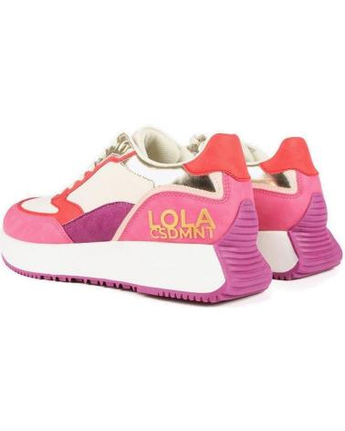 Zapatillas deporte LOLA CASADEMUNT  de Mujer DEPORTIVAS LF2405010 MULTICOLOR  ROSA