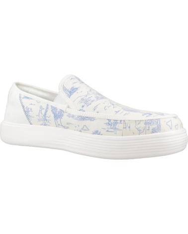 Chaussures HEY DUDE  pour Homme ZAPATILLAS HOMBRE MODELO SUNAPEE COLOR BLANCO  WITHBLUE